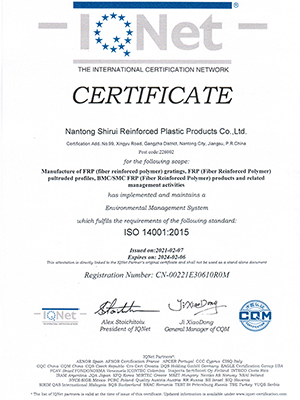 ISO 14001-Zertifikat für das Umweltmanagementsystem