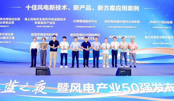  Jiangsu Shirui Composites Co., Ltd. hat die Auszeichnungen „Top 50 der chinesischen Windenergie-Industrie 2024“ und „Top Ten Anwendungsfälle neuer Windenergie-Technologien“ gewonnen